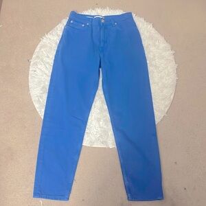 Mango MNG Mom Jeans Bright Blue